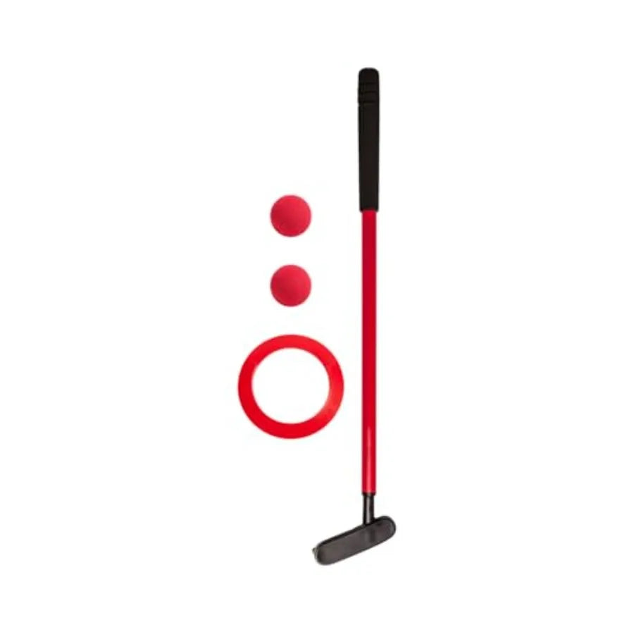 Mini Golf Clubs: Multi Colored Putt Putt Miniature Golfing Set for - 6 Putters 18 Holes and 18 Balls