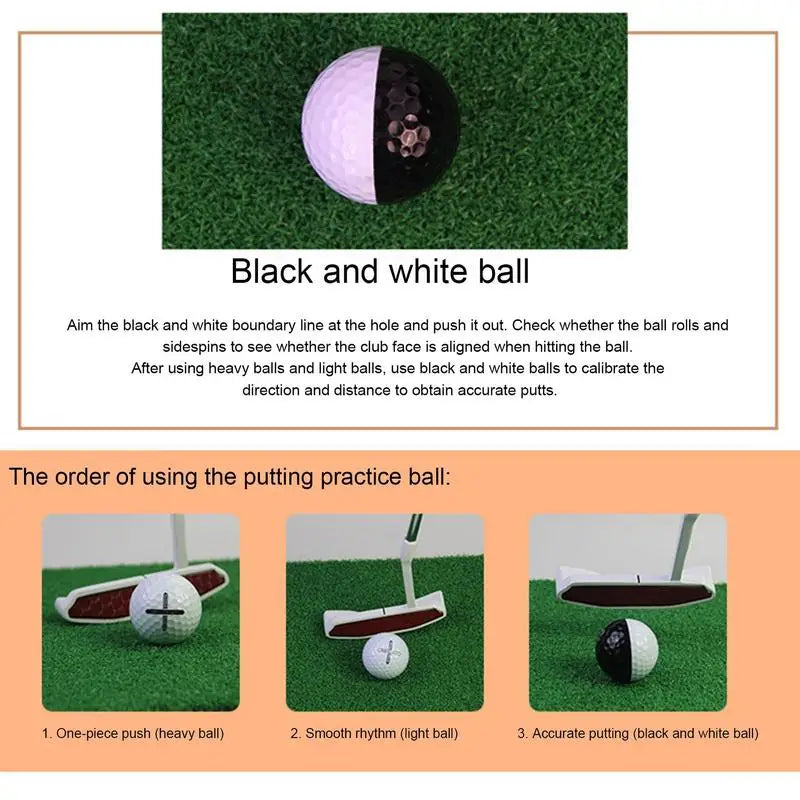 Practice Golf Balls Rubber Double Shell Design Training Golf Balls Portable Realistic Rubber Limited Flight Soft Balls Flight