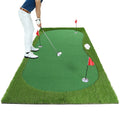 Golf Putting Training Mat Golf Practice Hitting Green Mat with Movable Cup/Slope Pad 3mx1.5m for Putting Practice Indoor Outdoor