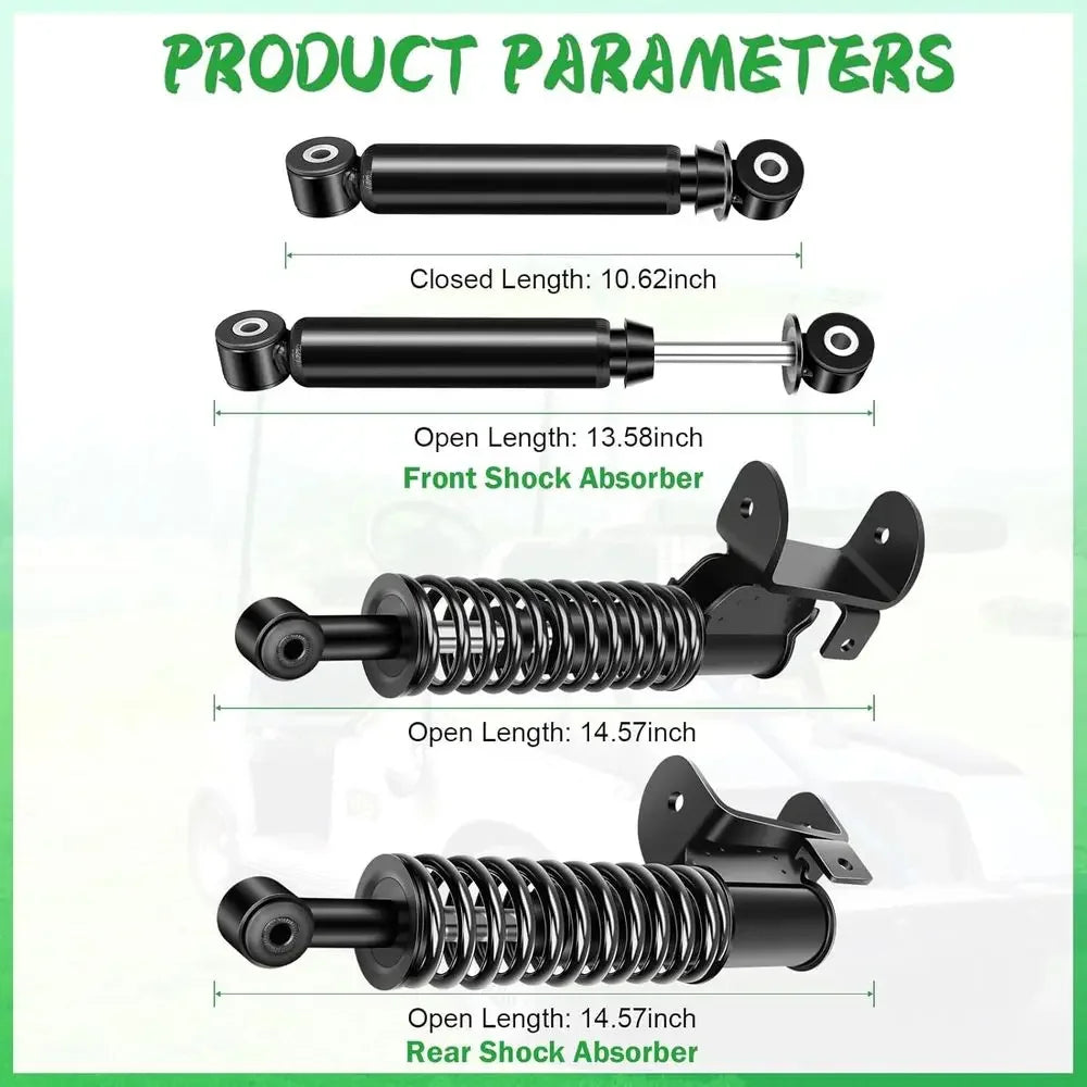 Rear Shock Absorber for 2008 Up Golf Carts, OEM 611724, 601246, 603024, Passenger and Driver Side Shock Strut Assembly