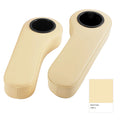 Roykaw Golf Cart Armrest with Cup Holder Compatible with EZGO Club Car Yamaha - Upgrade Support Frame/No Drilling Required-Beige