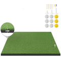 Thicken Golf Mat 5x4ft Practice Turf for Indoor and Outdoor Use Durable Training Aid with 9 Golf Balls for Home or Studio Pract