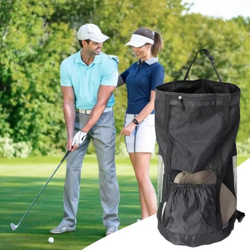 Golf Cart Storage Bag Golf Sport Push Carts Extension Bag Push-Pull Golf Carts Pouch Outside Sporting Organizer For Golf Balls E