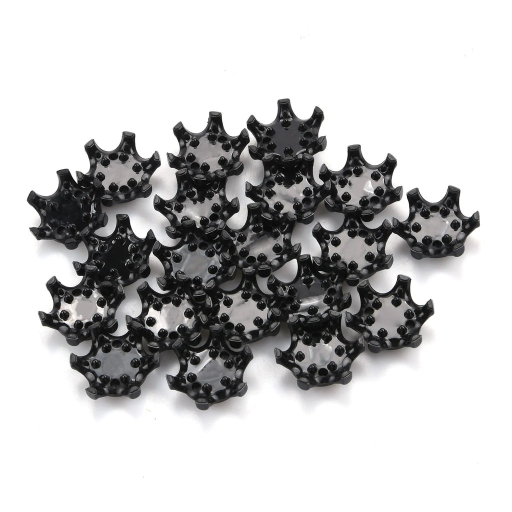20Pcs Plastic Golf Spikes Pins Cleat Fast Twist 2.5x1.2cm Golf Shoe Spikes Ultra Thin Durable Replacement Set