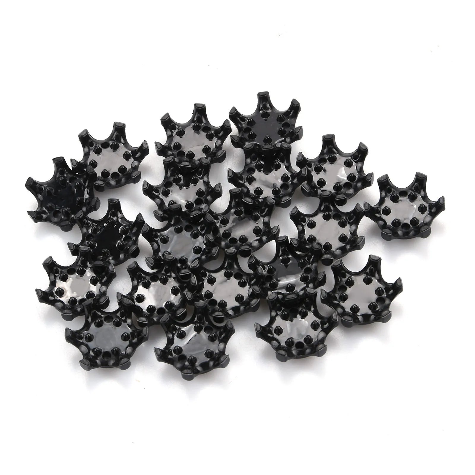 20Pcs Plastic Golf Spikes Pins Cleat Fast Twist 2.5x1.2cm Golf Shoe Spikes Ultra Thin Durable Replacement Set
