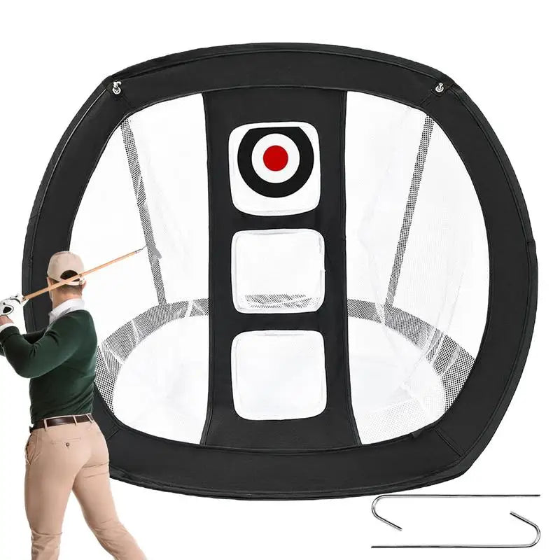 Foldable PopUp Golf Chipping Mat Golf Chipping Net Portable Golf Swing Trainer Chipping Pitching Cages Mats For Golf Supplies