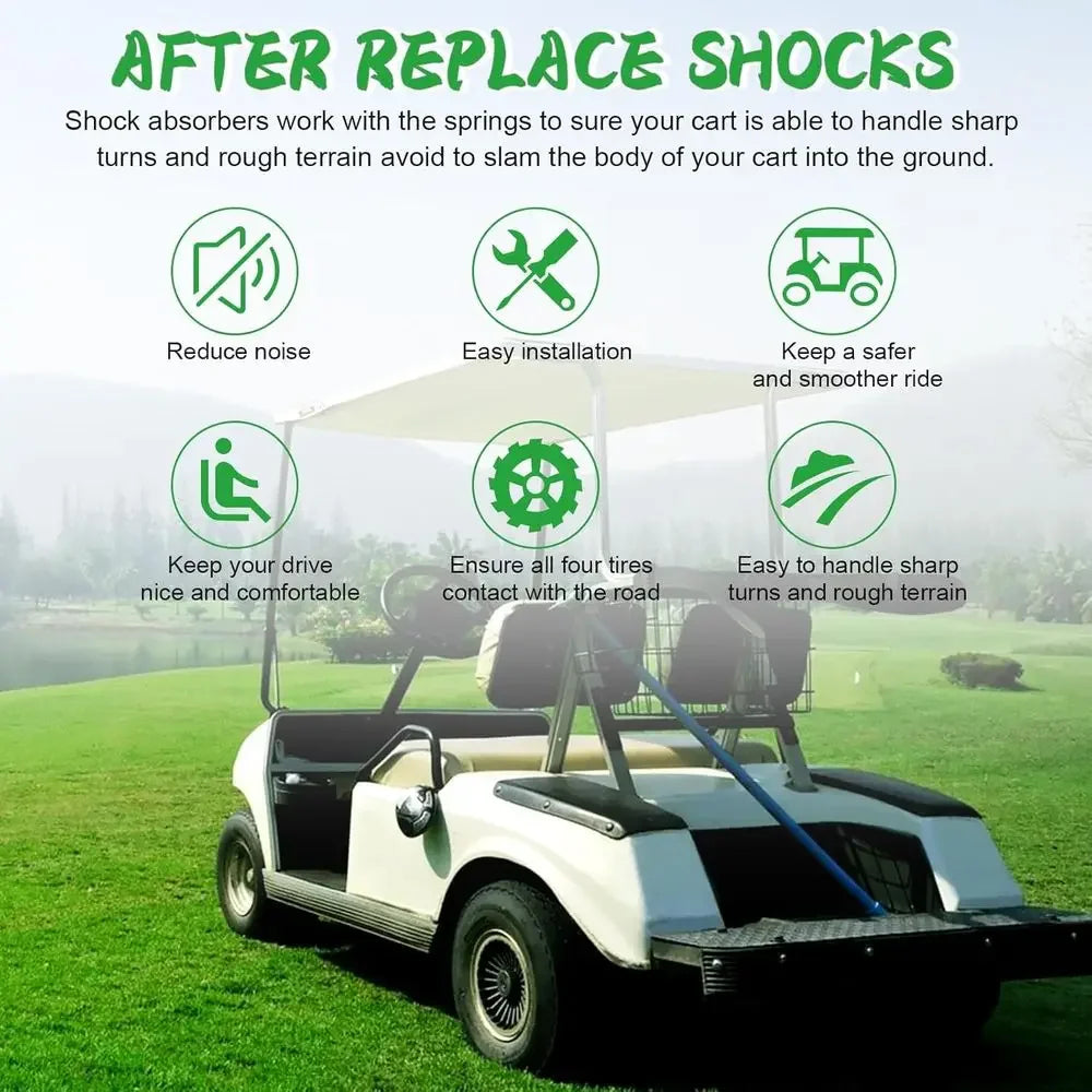 Rear Shock Absorber for 2008 Up Golf Carts, OEM 611724, 601246, 603024, Passenger and Driver Side Shock Strut Assembly