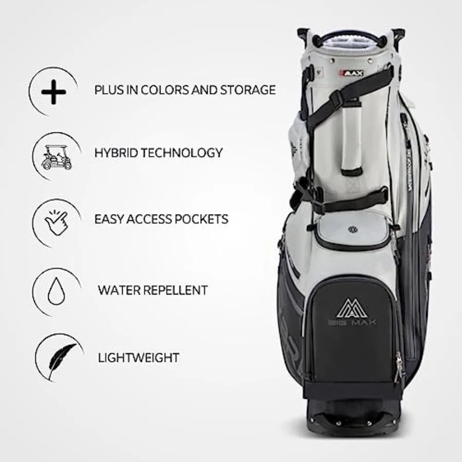 Dri Lite Hybrid Plus 14 Way Divider Golf Stand Bag Waterproof Lightweight Dual Strap Fits Push Carts