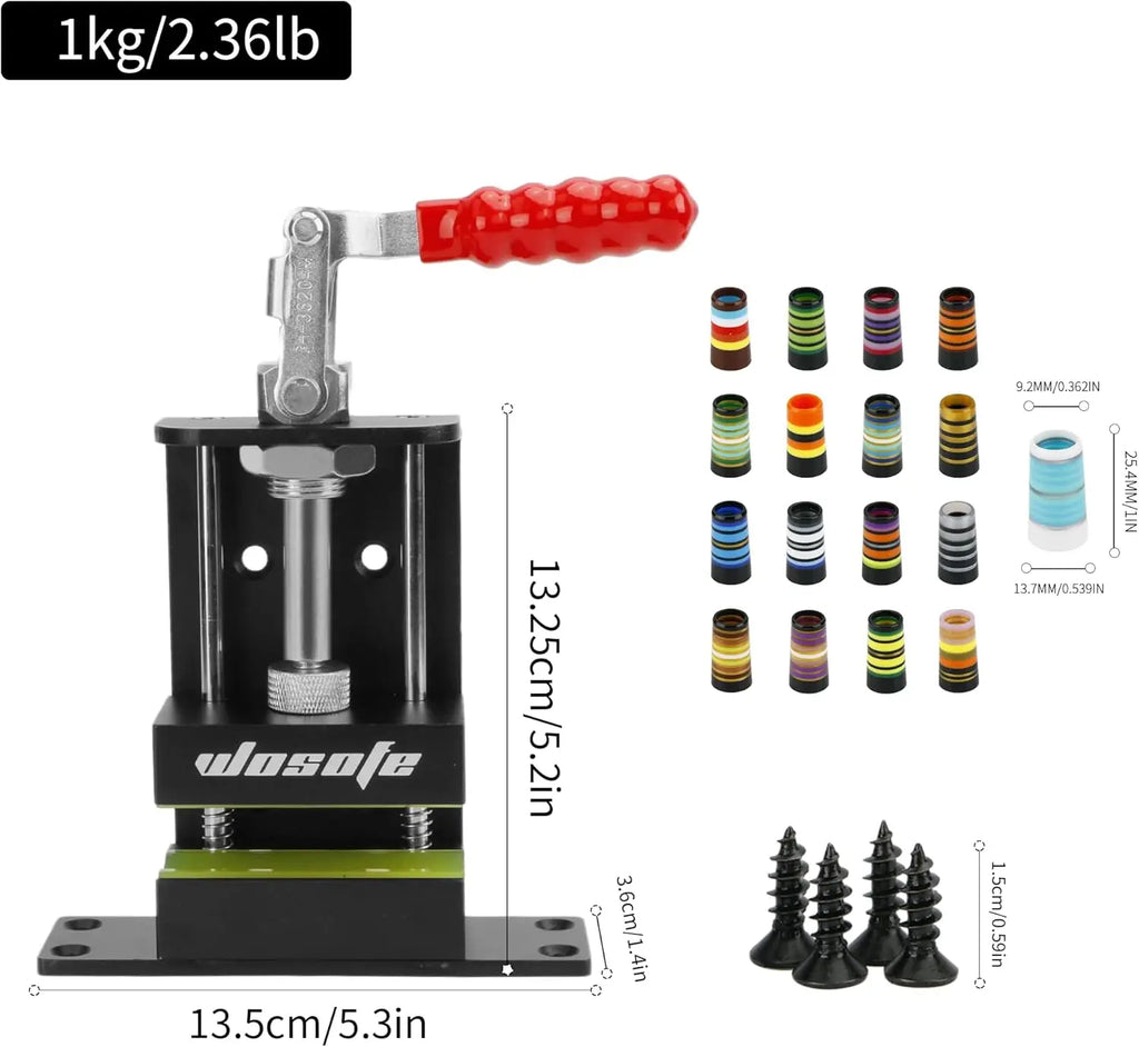 wosofe Golf Club Regrip Vise Tool，Rubber Grip Vise Clamp，Golf Club Gripping Station,Golf Workshop Supplies，Includes A Regripping