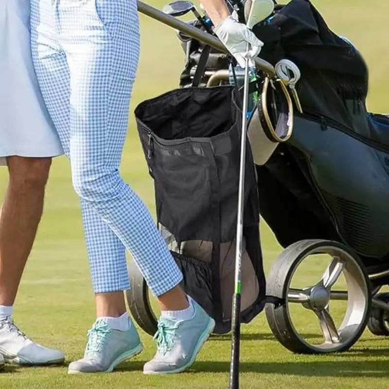 Golf Cart Storage Bag Golf Sport Push Carts Extension Bag Push-Pull Golf Carts Pouch Outside Sporting Organizer For Golf Balls E