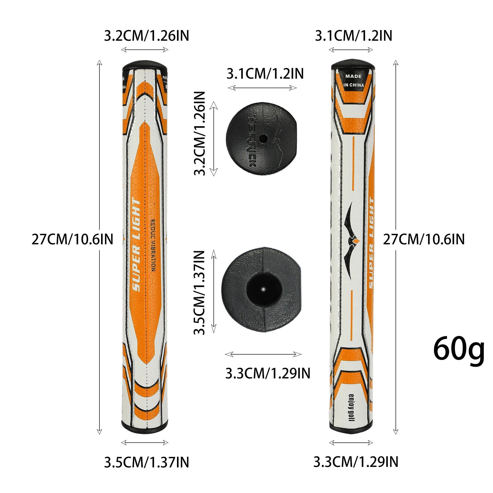 Golf Putter Grip for Mens PU Material Lightweight Portable Soft Many Color to Choose