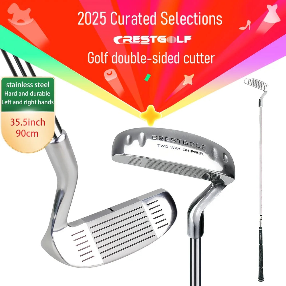 CRESTGOLF 1pc 35 Inch Bidirectional Golf Cut Head Club Golf Wedge Club Suitable For Left/right Hand, Black Friday