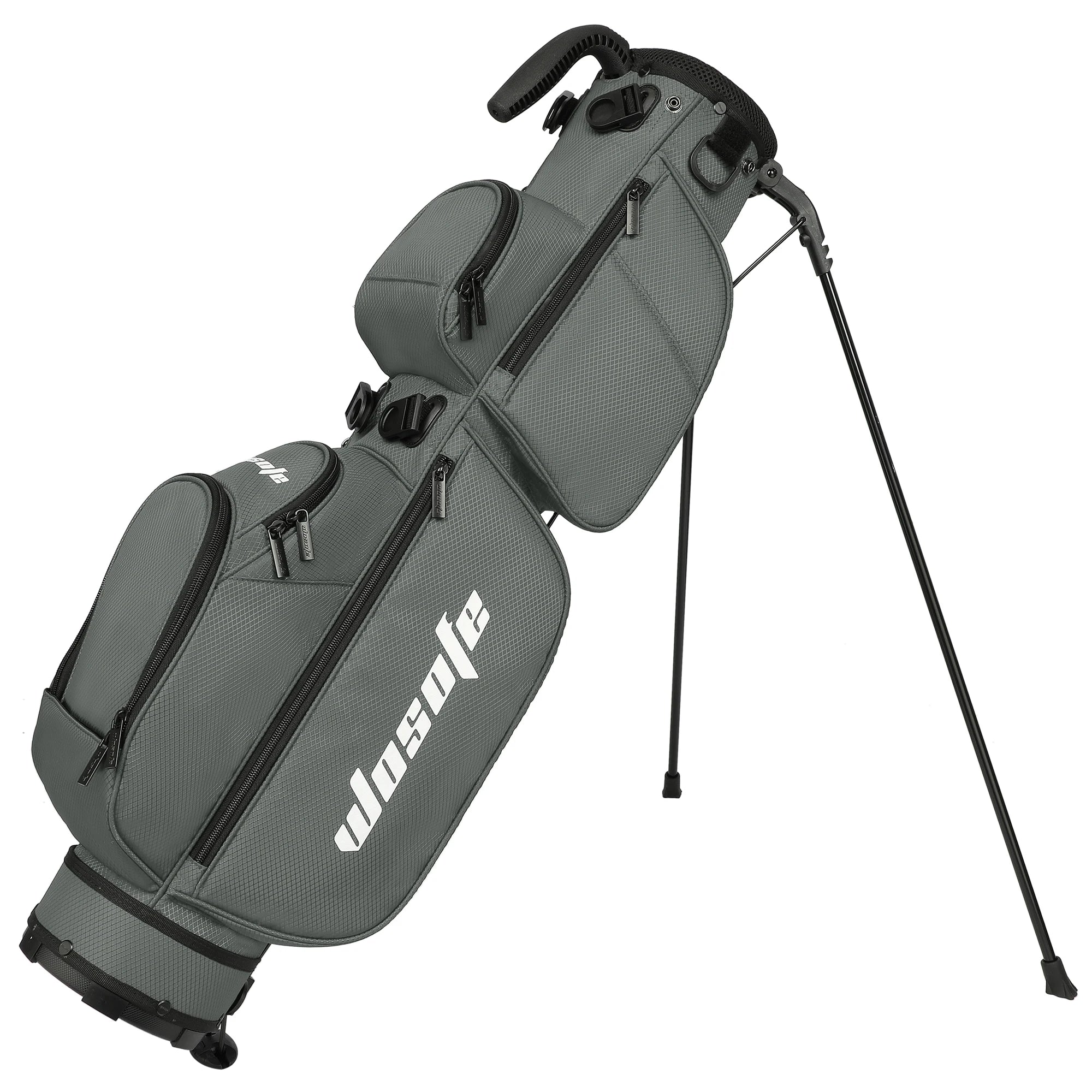 Lightweight Golf Stand Bag - 3-Way Dividers, Fits 5-9 Clubs - Small Sunday Bag for Men & Women, Par 3, Driving Range & Executive