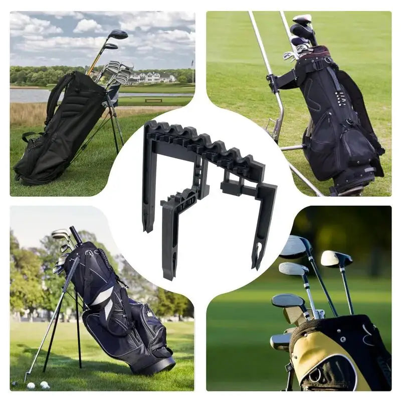 Golf Club Holder For Bag Golf Bag Clip Fixing Frame Lightweight Golf Stick Organize Holder Reusable Indoor Outdoor Sports