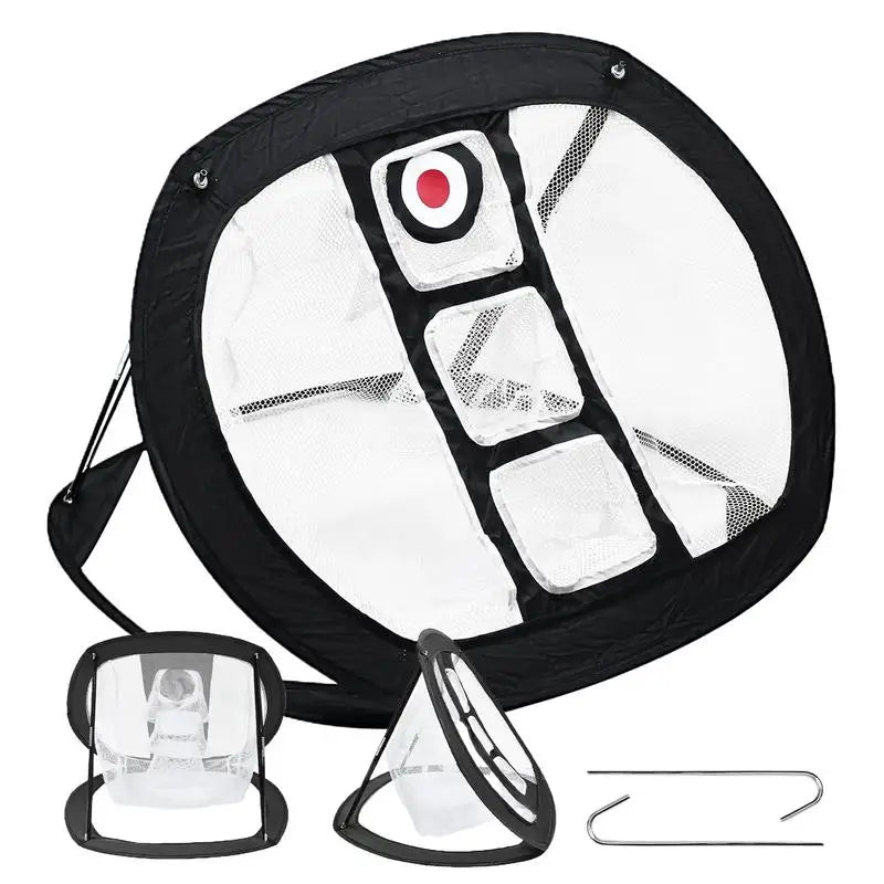 Foldable PopUp Golf Chipping Mat Golf Chipping Net Portable Golf Swing Trainer Chipping Pitching Cages Mats For Golf Supplies
