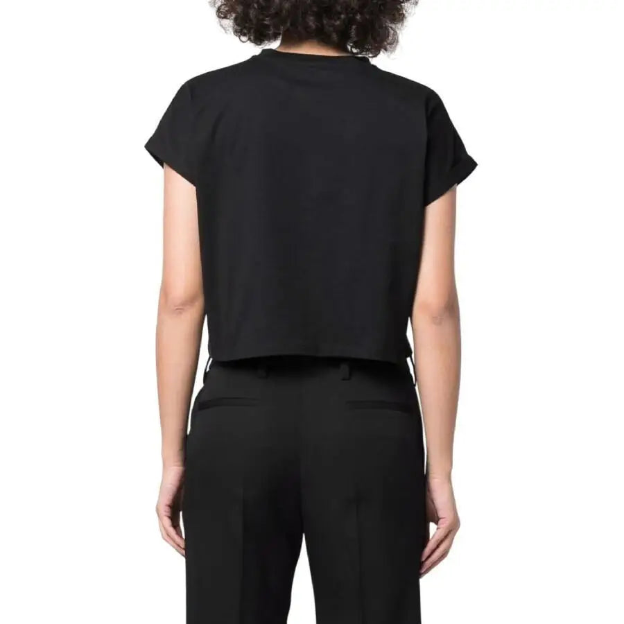 Balmain | Flock Logo Print Cropped T Shirt