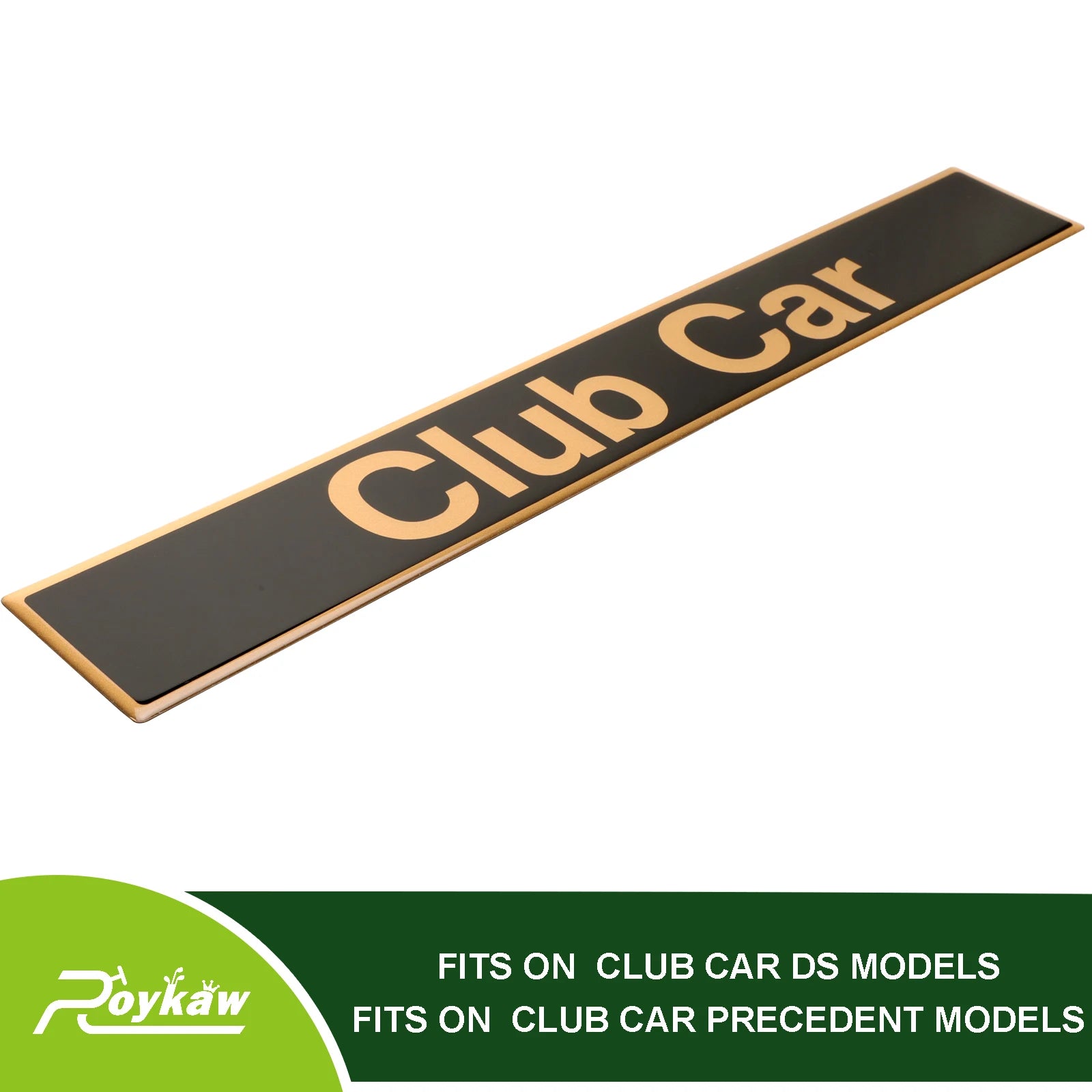 Roykaw Golf Cart Name Plate/Emblem Compatible with Club Car Precedent Models, Replaces OEM # 102502601