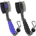 2 Sided Golf Club Brush Cleaner Retractable Groove Cleaning Tool w/ Spike 2PCS