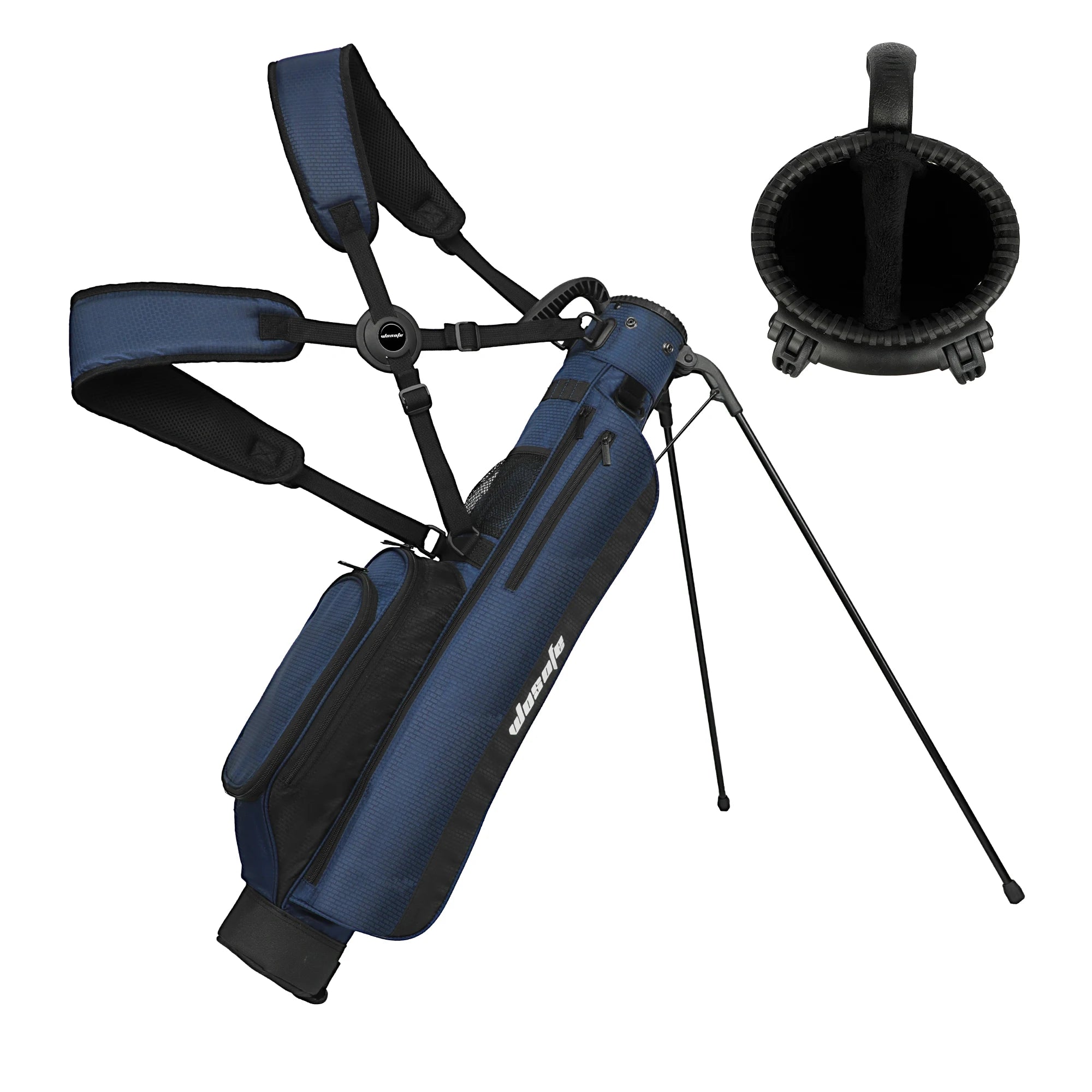 Lightweight Golf Stand Bag for Driving Range & Executive Courses, 2/3 Way Divider Sunday Carry Bag with Auto-Pop Stand, 5 Pocket