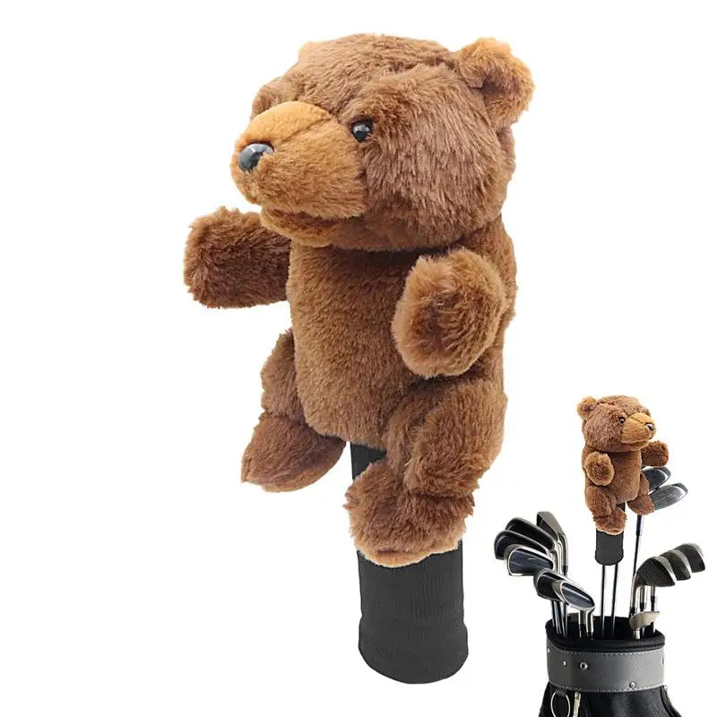 Golf Head Covers Plush Driver Cover Golf Heads Cartoon Stuffed Animal Putter Headcover Animal Golf Headcover Golf Club Protector