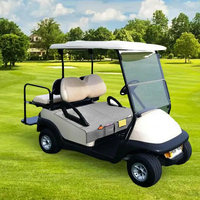 Golf Cart Seat Cover Waterproof Golf Cart Seat Towel Blanket Non-Slip Bottom Golf Cart Seat Cover For 2 Person Seats For Family