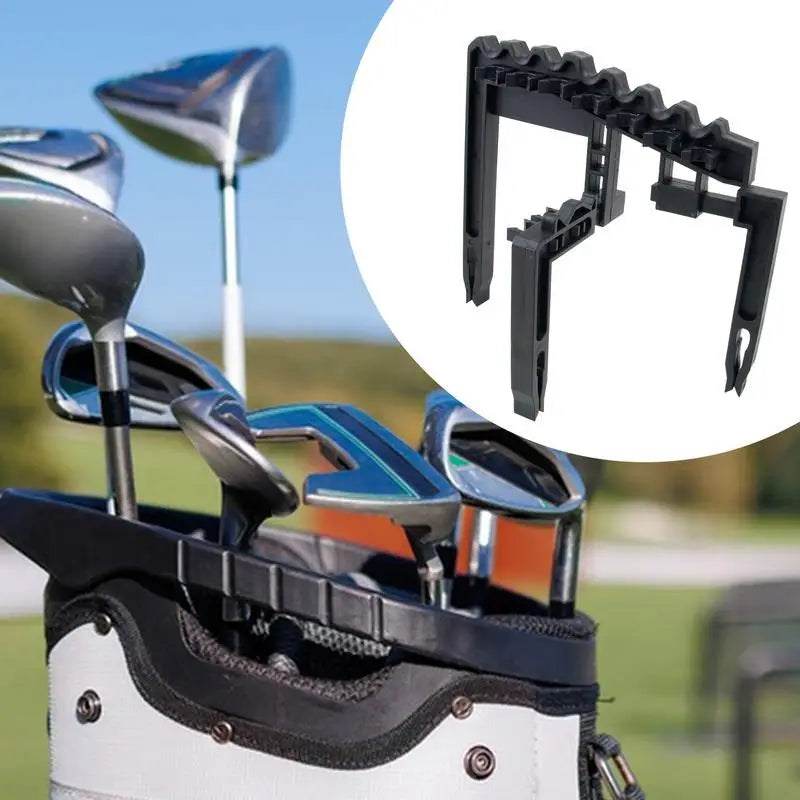 Golf Club Holder For Bag Golf Bag Clip Fixing Frame Lightweight Golf Stick Organize Holder Reusable Indoor Outdoor Sports