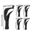Golf Head Cover Set 5 Pieces Golf Hybrid Headcover Dustproof Protective Club Covers Anti-Slip Wood Hybrid Head Cover Protective