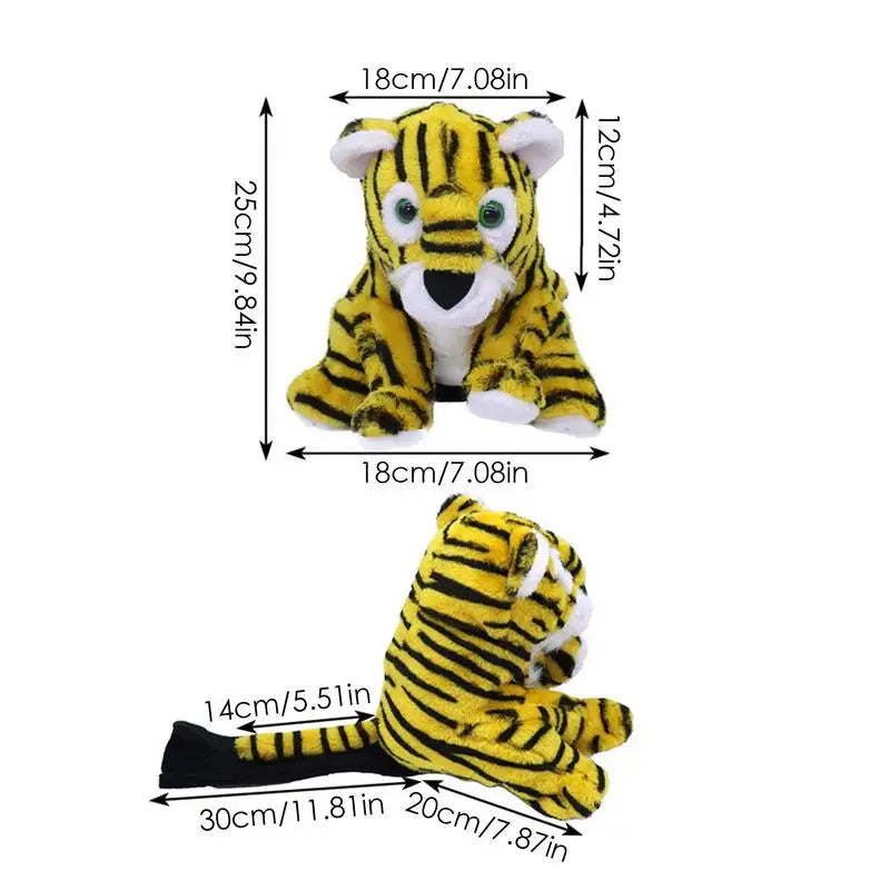 Funny Golf Driver Headcover Cartoon Tiger Head Covers For Golf Clubs Stuffed Golf Club Covers For Woods Functional Golf