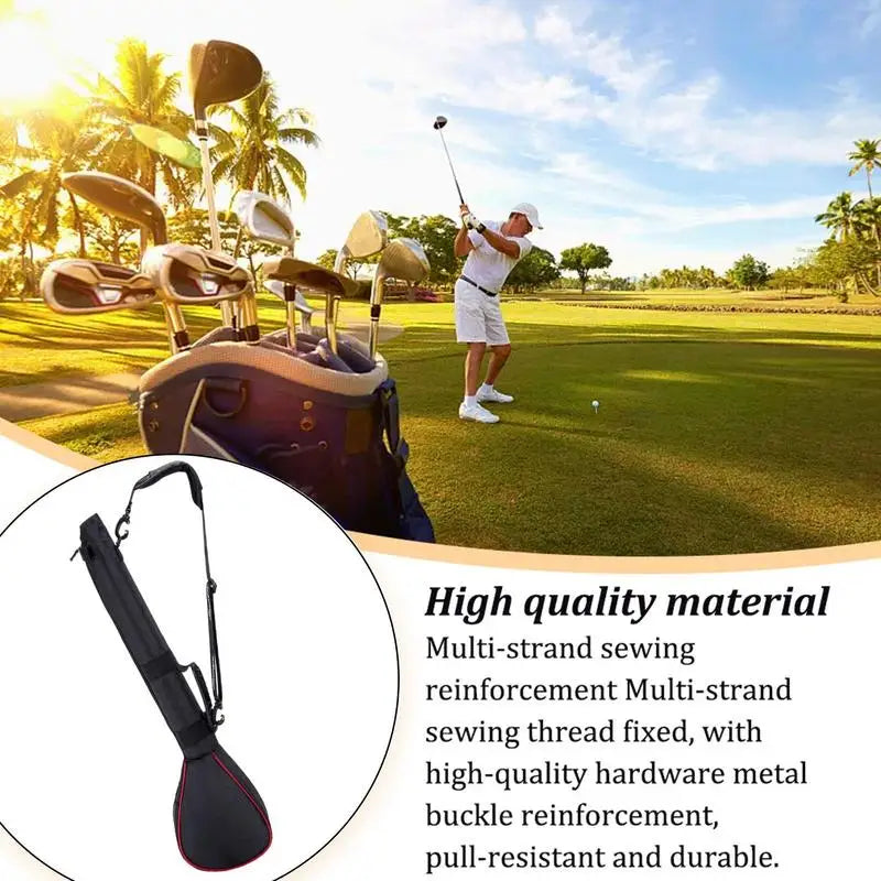 Golf Club Carry Case Folding Golf Club Travel Bag With Strap Outdoor Sports Accessory Organizer Portable Sports Tool Case