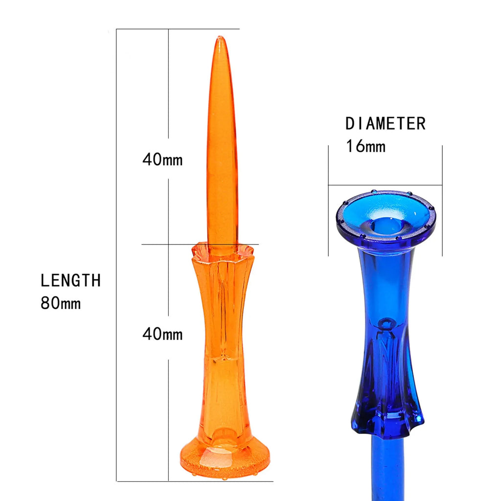 JIANGMU Rubber Staircase Golf Shirt Set of 50 pieces, 3-1/4 inch long, loose small cup, durability enhancement, reusable and dur