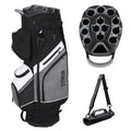 Golf Cart Bag 14-Way Top with Full-Length Dividers 11 Pockets Easy-Access Handle Rain Hood Mini Carry Bag