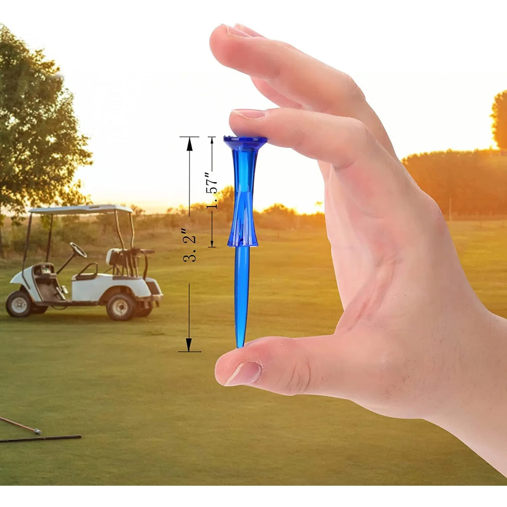 JIANGMU Rubber Staircase Golf Shirt Set of 50 pieces, 3-1/4 inch long, loose small cup, durability enhancement, reusable and dur