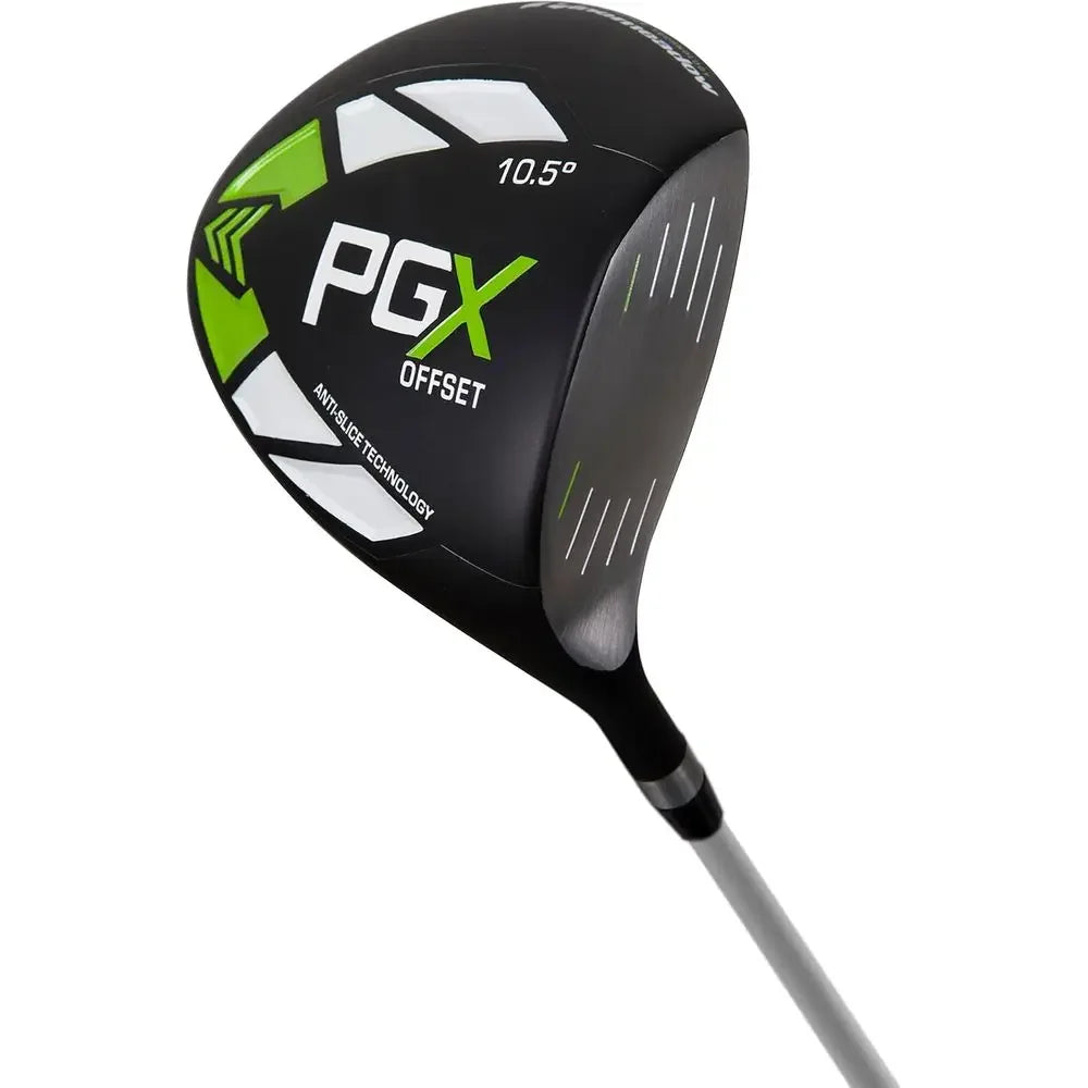 Right-Handed Ladies' Graphite Golf Club Set with Lex Shaft in Black, Green, and White