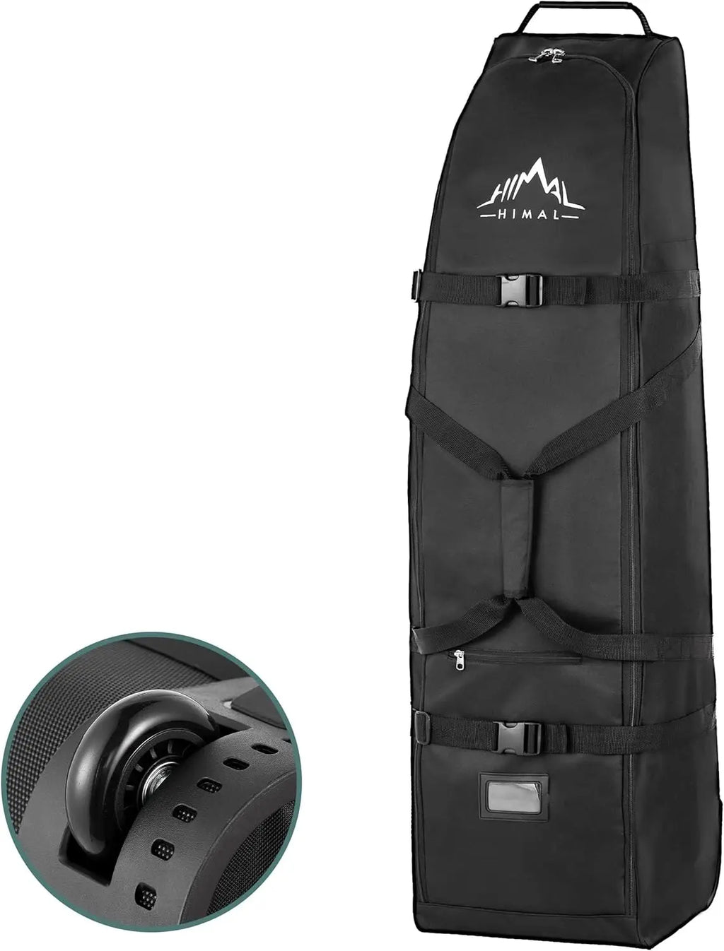 Heavy-Duty Golf Travel Bag with Wheels, 600D Polyester Oxford Wear-Resistant, Universal Size for Easy Transport