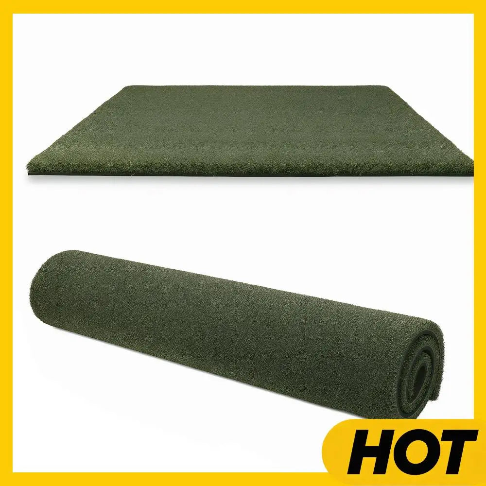 5x5ft Golf Chipping Driving Range Tee Line Practice Mat 35mm Artificial Hitting Training Mat Gifts for Men Dad