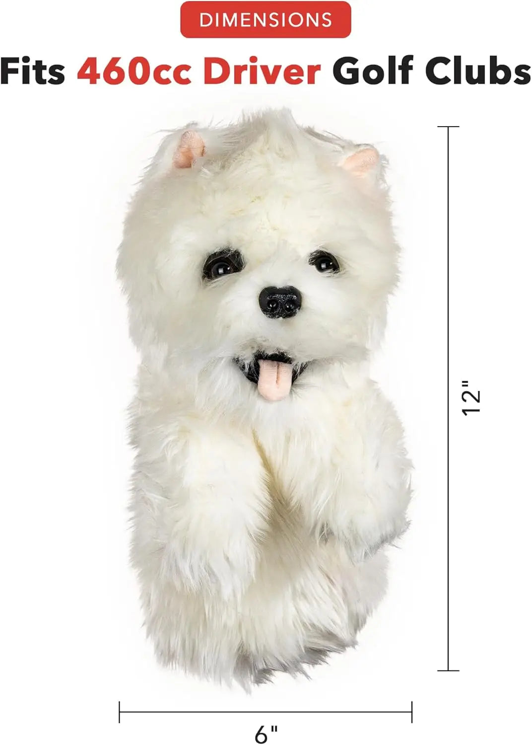 Funny Westie Dog Driver Headcover for Golf Clubs - Premium Protection, Men's & Women's Gear