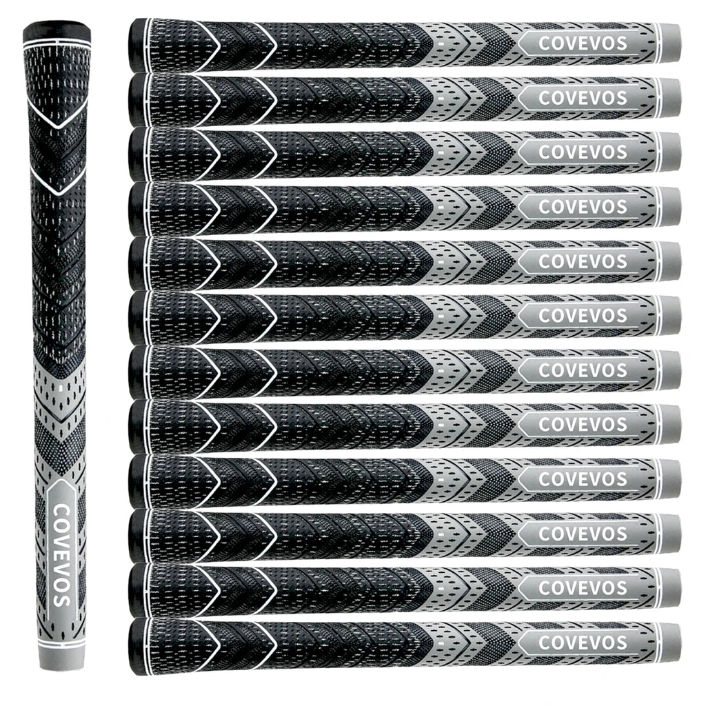 13pcs golf grips, made of natural rubber, with durable non-slip design, suitable for men and women.