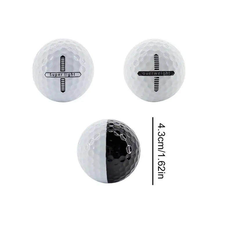 Practice Golf Balls Rubber Double Shell Design Training Golf Balls Portable Realistic Rubber Limited Flight Soft Balls Flight