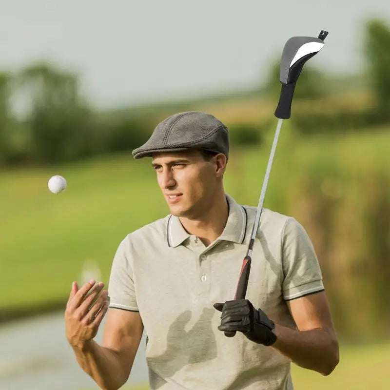 Golf Head Cover Set 5 Pieces Golf Hybrid Headcover Dustproof Protective Club Covers Anti-Slip Wood Hybrid Head Cover Protective