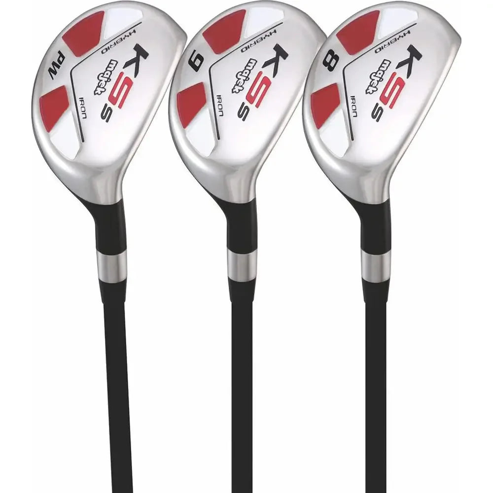 Men's Golf Hybrid Club Set, Includes 8, 9, Pitching Wedge, Utility Club