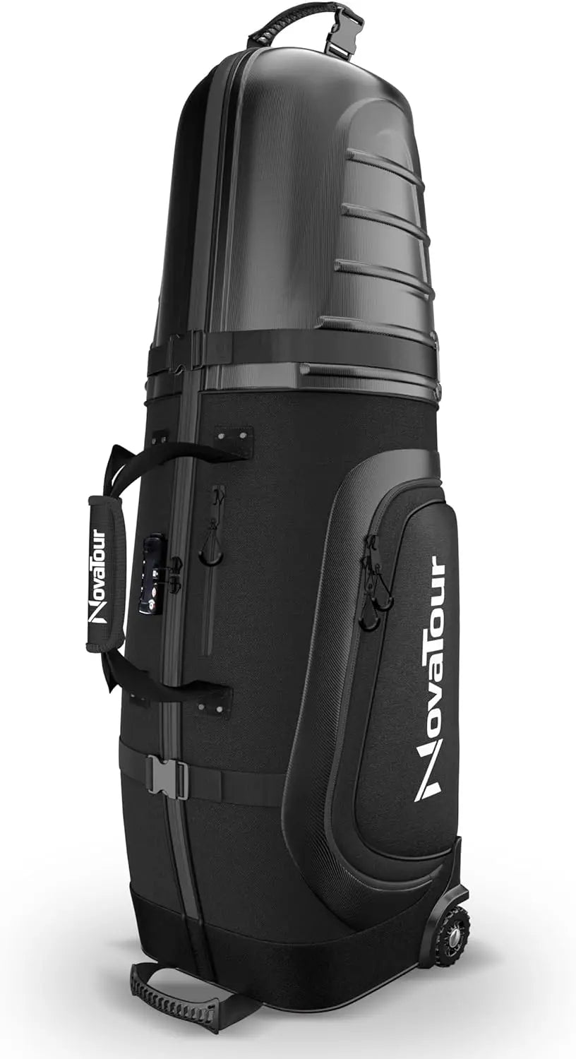 Hard Golf Travel Case with TSA Lock, Waterproof Zippers, Lightweight Design for Maximum Club Protection