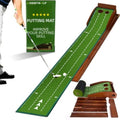 Indoor Golf Putting Mats for Home Office and Outdoor Use WrinkleFree Design with Auto Ball Return Luxurious Velvet Surface on D