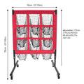 9 Hole Practice Net, Baseball Throwing Golf Practice Net, Multi Functional Training Net for Golf Baseball Practice, Backyard