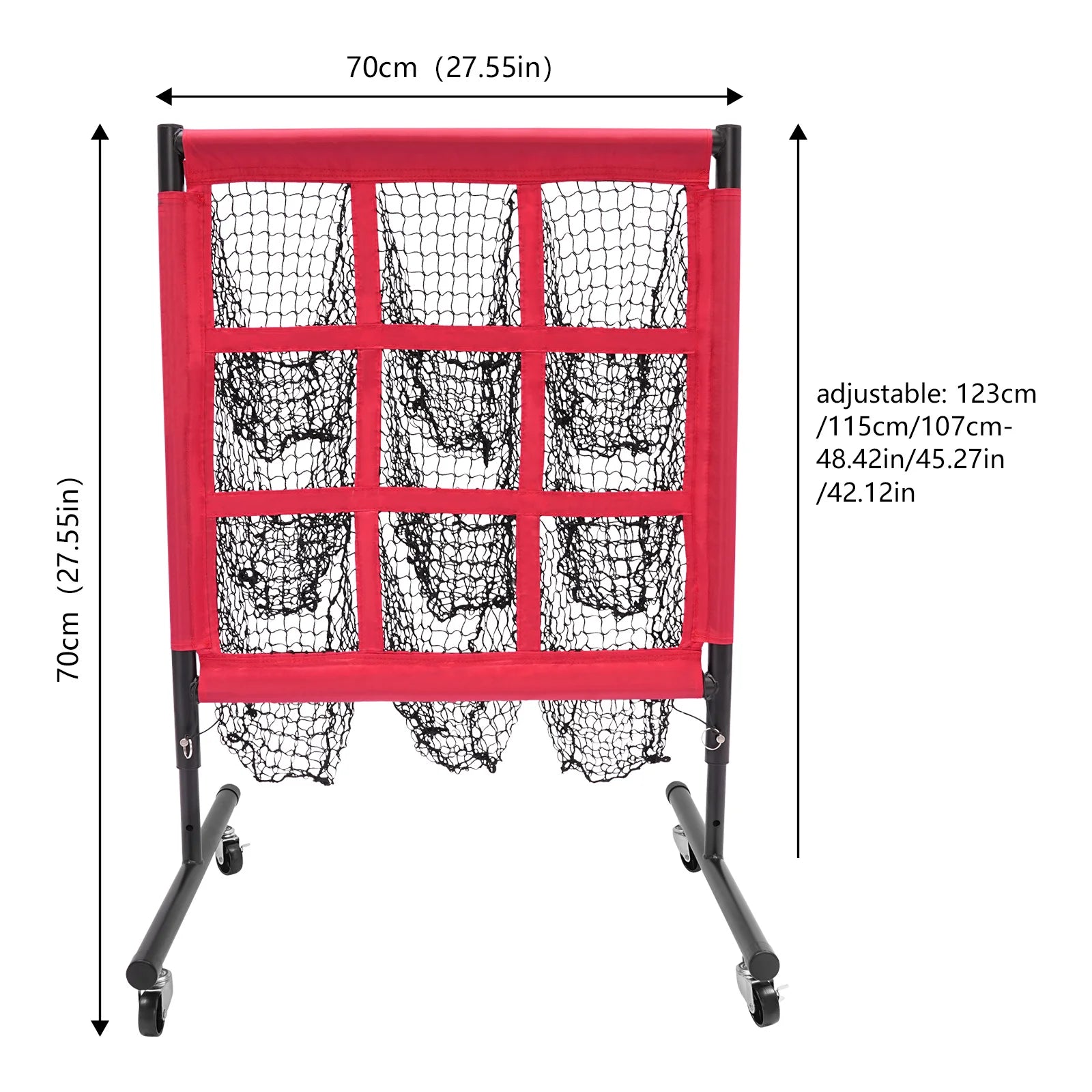 9 Hole Practice Net, Baseball Throwing Golf Practice Net, Multi Functional Training Net for Golf Baseball Practice, Backyard