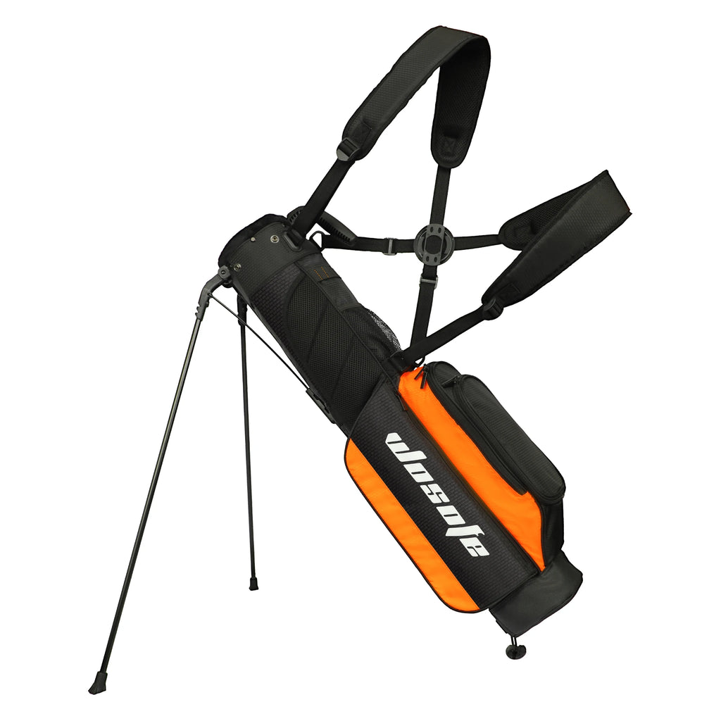 Lightweight Golf Stand Bag for Driving Range & Executive Courses, 2/3 Way Divider Sunday Carry Bag with Auto-Pop Stand, 5 Pocket