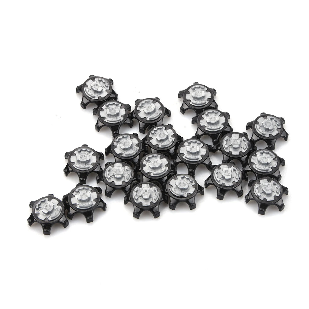 20Pcs Plastic Golf Spikes Pins Cleat Fast Twist 2.5x1.2cm Golf Shoe Spikes Ultra Thin Durable Replacement Set