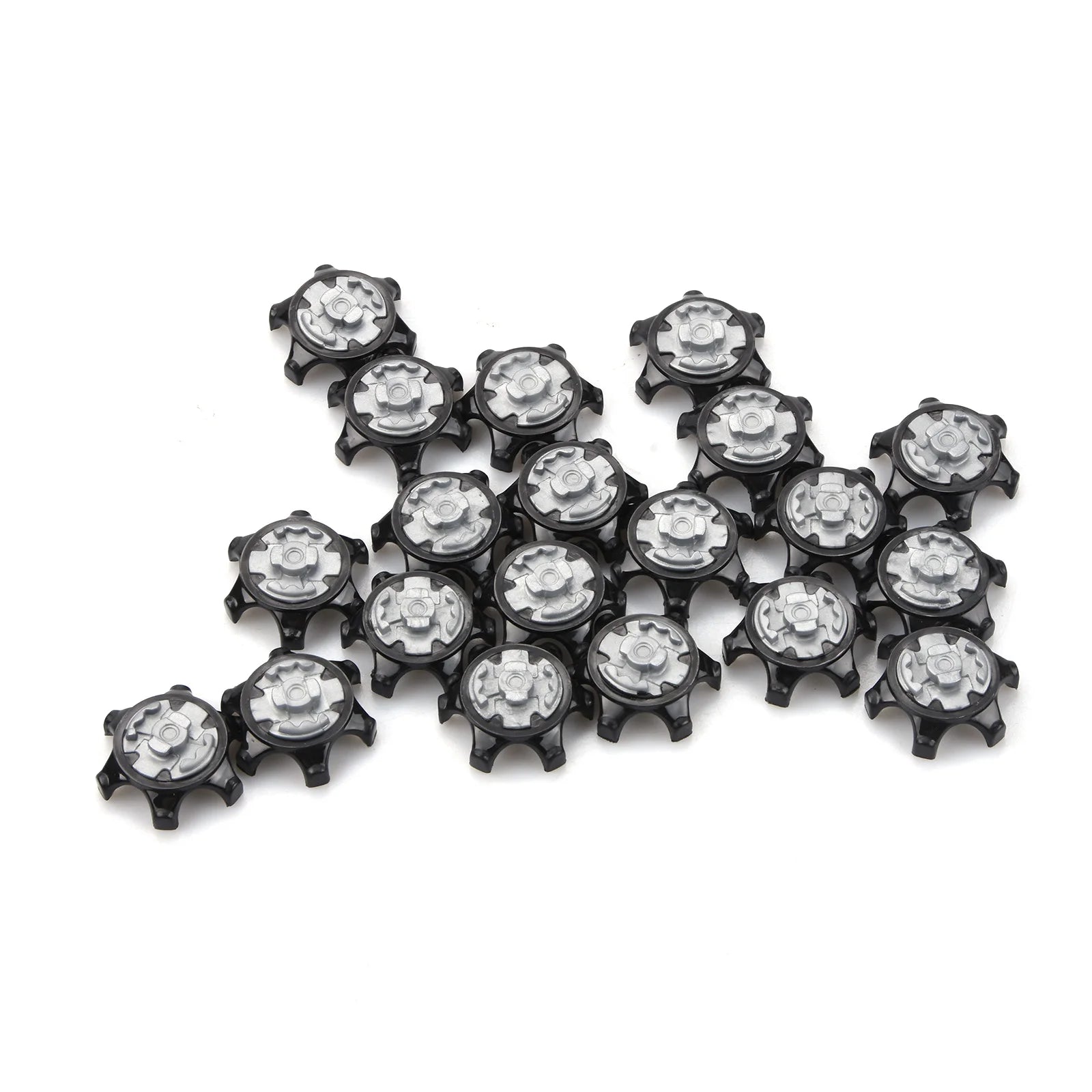 20Pcs Plastic Golf Spikes Pins Cleat Fast Twist 2.5x1.2cm Golf Shoe Spikes Ultra Thin Durable Replacement Set