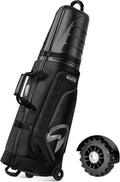 Golf Travel Bag with Wheels and Hard Top, Lightweight for Easy Maneuver, Protects Clubs on Airlines