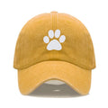 Dog Paw Embroidered Baseball Cap for Women Men Fashion Adjustable Washed Cotton Dad Hat Unisex Classic Golf Caps