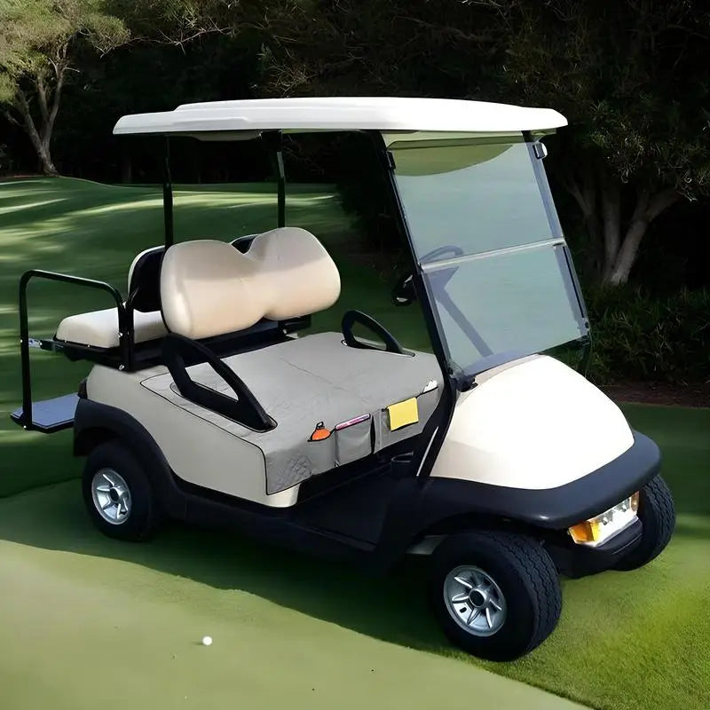 Golf Cart Seat Cover Waterproof Golf Cart Seat Towel Blanket Non-Slip Bottom Golf Cart Seat Cover For 2 Person Seats For Family